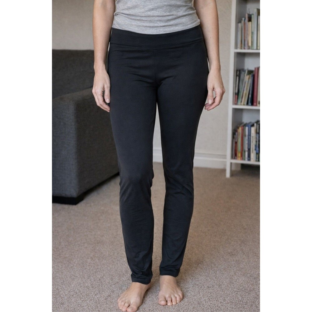 Pants size Large Womens Serra Fashion Black Yoga Casual Tapered Buttery Soft